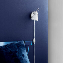 Nordlux Aslak Metal Wall Light Adjustable Head White,plug In Or Mains