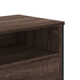 Berkfield Modern Tv Cabinet Brown Oak 122X34X41 Cm Engineered Wood - thumbnail 8