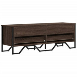 Berkfield Modern Tv Cabinet Brown Oak 122X34X41 Cm Engineered Wood - thumbnail 6