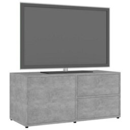 Vidaxl Tv Cabinet Concrete Grey 80X34X36 Cm Engineered Wood - thumbnail 4