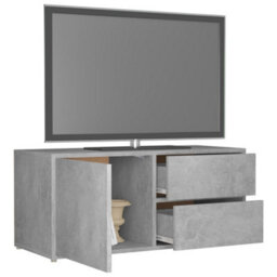 Vidaxl Tv Cabinet Concrete Grey 80X34X36 Cm Engineered Wood - thumbnail 5