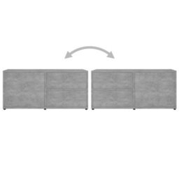 Vidaxl Tv Cabinet Concrete Grey 80X34X36 Cm Engineered Wood - thumbnail 9