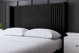 DS Living Elara Winged Black Panel Bed With Headboard And Ottoman Base Storage Super King - thumbnail 4