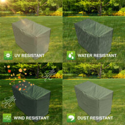 Oxbridge Green 2 Seater 1.2M 4Ft Waterproof Outdoor Garden Bench Furniture Cover - thumbnail 5