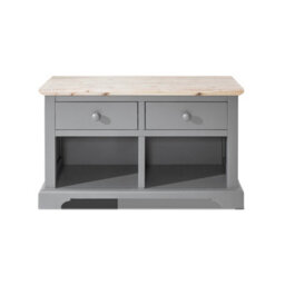 Statement Furniture Florence Storage Bench With 2 Drawers And 2 Baskets - Dove Grey - thumbnail 4