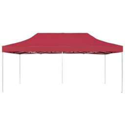 Walplus Professional Folding Party Tent Garden Gazebo Canopy Aluminium 6X3 M Wine Red - thumbnail 2