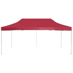 Walplus Professional Folding Party Tent Garden Gazebo Canopy Aluminium 6X3 M Wine Red - thumbnail 3