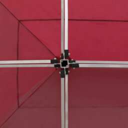Walplus Professional Folding Party Tent Garden Gazebo Canopy Aluminium 6X3 M Wine Red - thumbnail 6