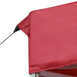 Walplus Professional Folding Party Tent Garden Gazebo Canopy Aluminium 6X3 M Wine Red - thumbnail 7