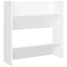 Berkfield Modern Wall Shoe Cabinets 4 Pcs White 60X18X60 Cm Engineered Wood - thumbnail 5