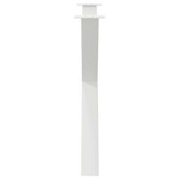Berkfield Dining Table Legs X-Shaped 3 Pcs White 90X(72-73) Cm Steel - thumbnail 6