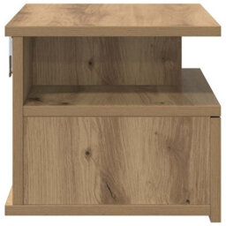 Berkfield Floating Nightstand Artisan Oak 40X31X27 Cm Engineered Wood - thumbnail 7