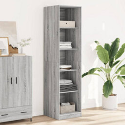 Berkfield Wardrobe Grey Sonoma 50X50X200 Cm Engineered Wood - thumbnail 1