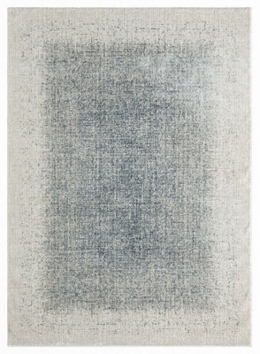 Grand Street Grn03 Ivory Blue Rug By Dkny-160Cm X 221Cm - image 1