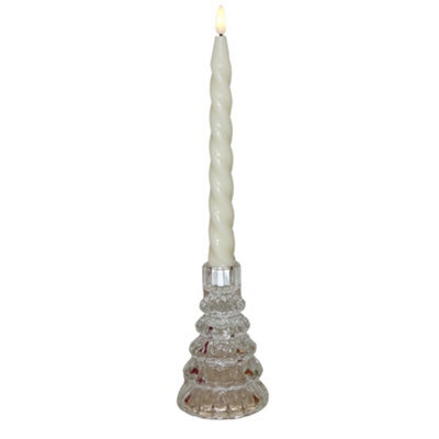 Large Christmas Tree Candle Holder - Winter Ice - image 1
