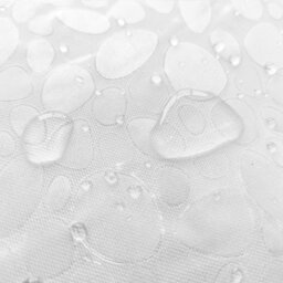 Neel Blue 3D Effect Pebbles Printed Pvc Clear Shower Curtains, 180Cm X 200Cm - thumbnail 4