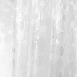 Neel Blue 3D Effect Pebbles Printed Pvc Clear Shower Curtains, 180Cm X 200Cm - thumbnail 3