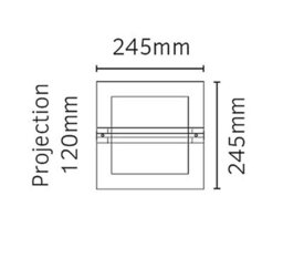 Elstead Bern 1 Light Outdoor Flush Wall Light Black Ip65, E27 - thumbnail 3
