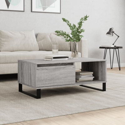 Berkfield Coffee Table Grey Sonoma 90X50X36.5 Cm Engineered Wood - image 1