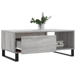 Berkfield Coffee Table Grey Sonoma 90X50X36.5 Cm Engineered Wood - thumbnail 4