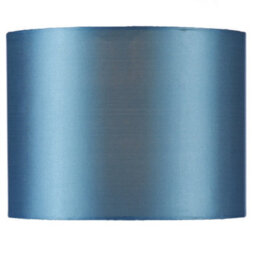 Britalia Brels4223 Polished Chrome & Blue Mosaic Glass Sphere Vintage Table Lamp With Faux Silk Drum Shade 50Cm - thumbnail 3
