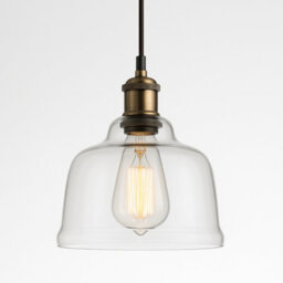 CGC Lighting Cgc Honey Clear Glass Dome Diner Lampshade - thumbnail 3