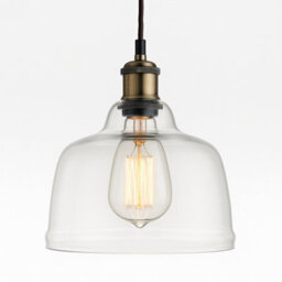 CGC Lighting Cgc Honey Clear Glass Dome Diner Lampshade - thumbnail 1