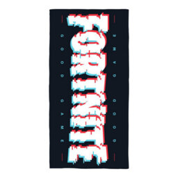 Fortnite Kids Beach Towel Swimming Bath Pool Black Gaming Towel 140Cm X 70Cm