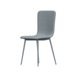 Urbn-Living Urbnliving Modern Dining Chairs Padded Scoop Back Chunky Weave Fabric Metal Legs Set Of 6 - thumbnail 7