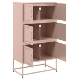 Berkfield Sideboard Pink 68.5X38.5X123.5 Cm Steel - thumbnail 9
