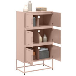 Berkfield Sideboard Pink 68.5X38.5X123.5 Cm Steel - thumbnail 5