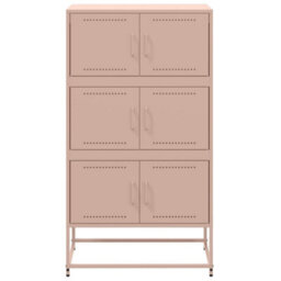 Berkfield Sideboard Pink 68.5X38.5X123.5 Cm Steel - thumbnail 6