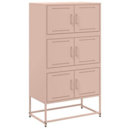 Berkfield Sideboard Pink 68.5X38.5X123.5 Cm Steel - thumbnail 2