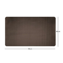 Nicoman Reversible Dual-Colour Grey/brown Pvc Anti Slip Shower Mat Bath Mat - Rectangular 90X60 Cm - thumbnail 4
