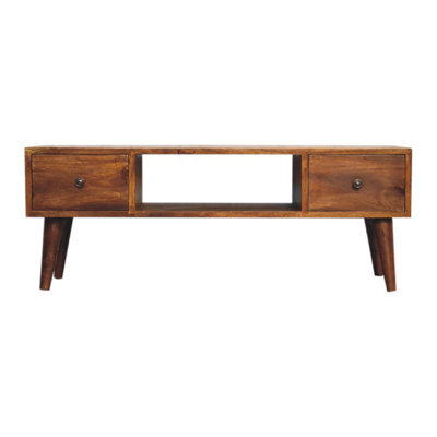 Artisan Furniture 2 Drawers Classic Chestnut Coffee Table - image 1