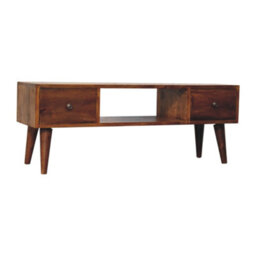 Artisan Furniture 2 Drawers Classic Chestnut Coffee Table - thumbnail 3