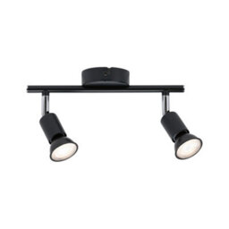 Paulmann 66751 Carolina Spotlight Ip44 Max. 2X10W Dimmable Ceiling Spotlight Anthracite, Chrome Ceiling Lamp Metal - thumbnail 3