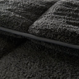 Ohs Teddy Fleece Coverless Duvet 10.5 Tog Pillowcase, Charcoal - Single - thumbnail 3