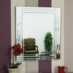 Mirroroutlet Oakley All Glass Triple Edge Bevelled Mirror 68 X 58 Cm - thumbnail 2