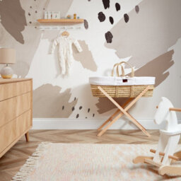 I Love Wallpaper Painters Palette Mural In Charcoal And Stone And White (350Cm X 240Cm) - thumbnail 2