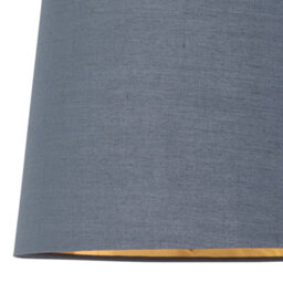 First Choice Lighting Voyage - Light Oak Table Lamp Or Bedside Light With Grey & Gold Shade - thumbnail 2