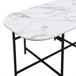 Abrihome Six-Chair Dining Table Set, Dining Room Table And Chair Set, Modern Dining Table Combination, Black - thumbnail 8