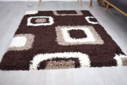 "Bravich Brown Boxed Thick Shaggy Rug - California - 80X150Cm (2'8""x5')" - thumbnail 4
