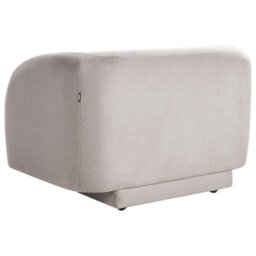 Beliani Armchair Skjanes Fabric Light Grey - thumbnail 4