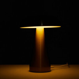 Living And Home Mushroom Shape Rechargeable Dimmable Table Lamp Night Light - thumbnail 3
