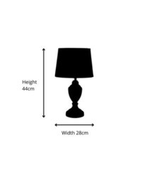 Lighting Supermarket Malham Grey Ceramic Table Lamp With Matching Drum Shade - Modern Grey & Silver - thumbnail 7