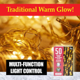 Outdoor Copper Wire Lights(50) - Warm White- Christmas Lights - thumbnail 5