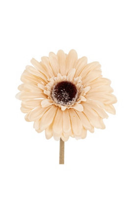 Cream Gerbera Stem Artificial Flower For Elegant Arrangements - image 1