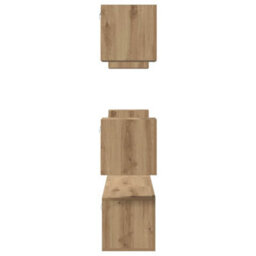 Berkfield Tv Cabinet 7 Pcs Artisan Oak 60 X 30 X 30 Cm Engineered Wood - thumbnail 8