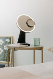Cosmic Vanity Mirror And Lamp, X10 Magnifying Magnetic Handheld Mirror, Adjustable Front And Rear Led Lighting, Pink, Essentials - thumbnail 2